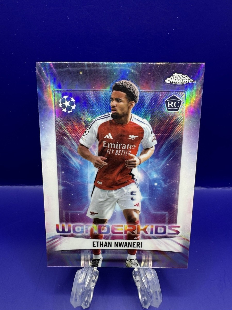2024-25 Topps Chrome Uefa Ethan Nwaneri RC Wonderkids #WK-8