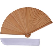 Touwa Japanese Folding Fan Men Women Silk Bamboo Lightweight Kimono Gift