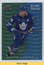 2023-24 Upper Deck Allure Color Flow Green Blue Auston Matthews #CF-24 READ 02ri