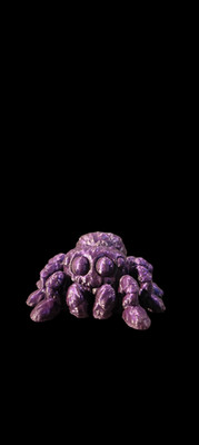 3D gedruckte Spinne Schlüsselanhänger   niedliches Design   PLA   beweglicher Po