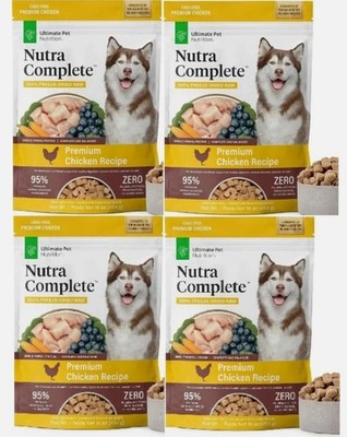 Ultimate Pet Nutrition Nutra Complete Freeze Dried Raw Dog Food , Chicken 4 Pack