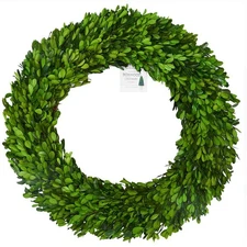 24 inch XX-Large Preserved Boxwood Wreath, Christmas Wreath Wedding Home Deco...