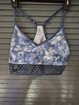 Soutien-gorge De Sport Victoria's Secret PINK Ajustable Indigo Logo - Taille L Neuf
