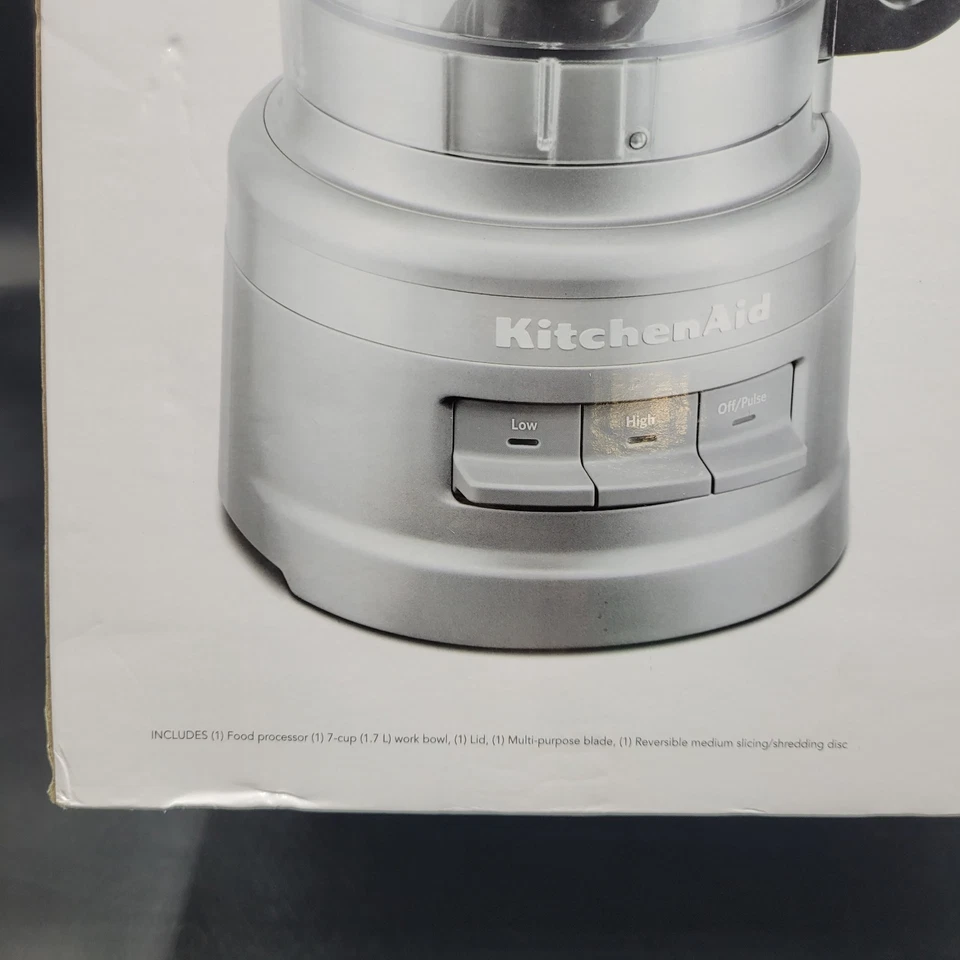 Kitchenaid Food Processor KFP0710CU Contour Silver 7 Cups Works - Image 4 of 4