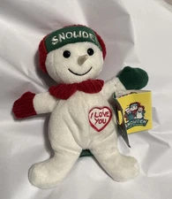 Snowden and Friends Plush Christmas Snowman 1998 Raggedy Ann & Andy 8”