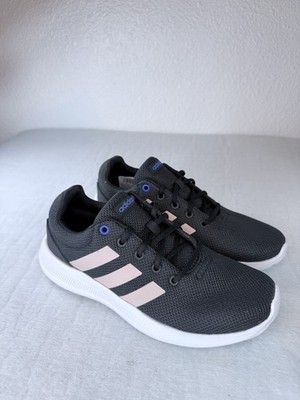 adidas Lite Racer CLN 2.0 Black Pink Solid Textile Sneakers Lace Up Men