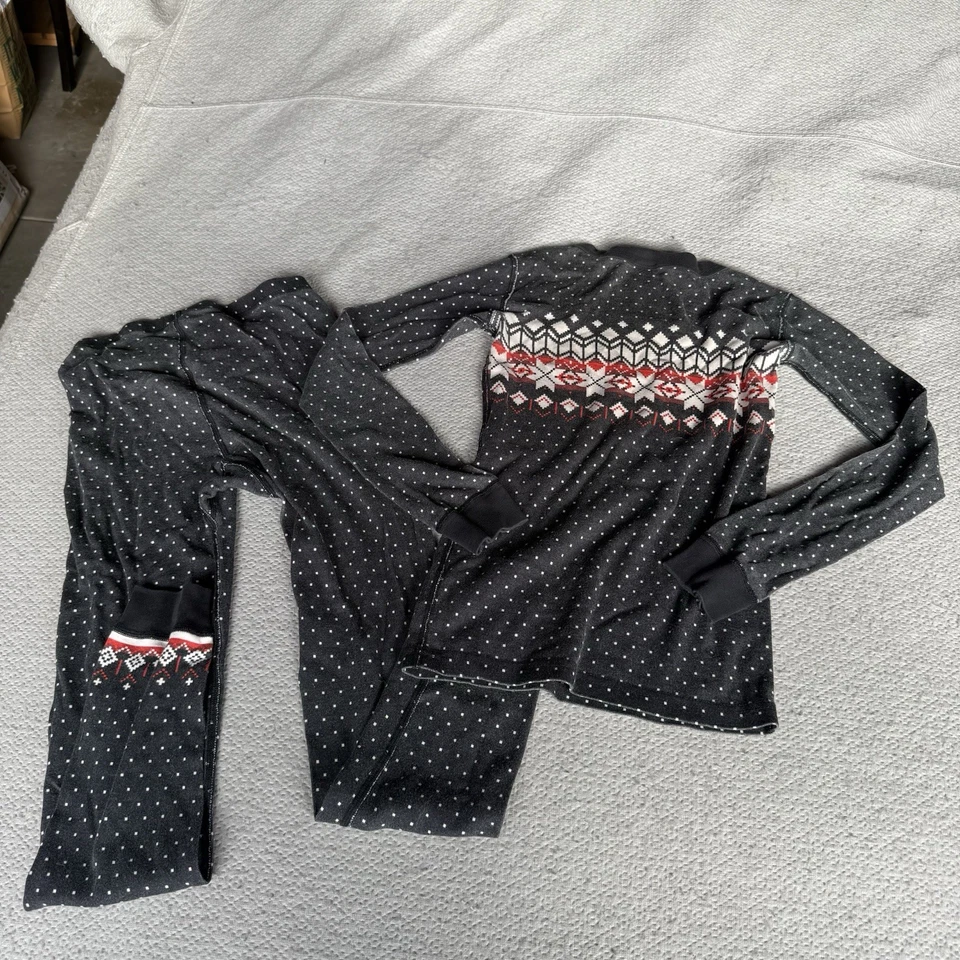 Juego de pijama a juego Hanna Andersson gris invierno hada copo de nieve 2 piezas 10/12 Foto 4 de 4