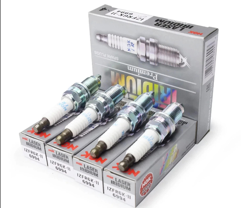 4x NGK 6994 IZFR6K11 Laser Iridium Spark Plugs For Acura Honda Accord Civic CRV