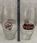 Vintage Super Bowl XXXVI Football Shaped Miller Light Beer Glass Set Of 2 — photo 6