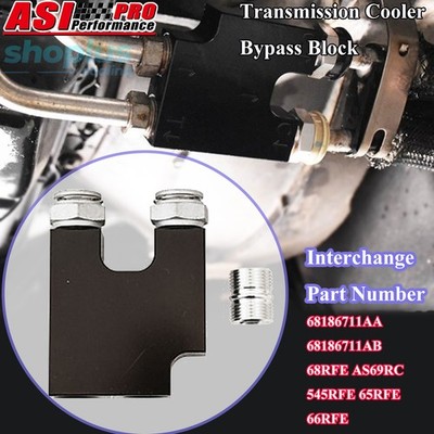 Transmission Cooler Bypass Block Fit 2013-2018 Ram 2500 3500 4500