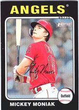 2024 Topps Heritage #45 Mickey Moniak Chrome Black Refractor #/75
