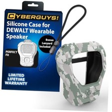 CYBERGUYS Silicone Case for DEWALT Wearable Bluetooth Speaker, Camo Digital Camo