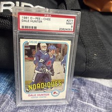 1981 O Pee Chee Dale Hunter #277 Psa 9