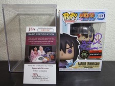 Funko Pop! Sasuke (Rinnegan) #1023 Glow Chase SIGNED Yuri Lowenthal JSA COA