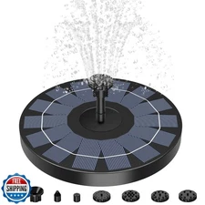 AISITIN Solar Fountain Pump 2.5W Bird Bath Fountain Solar Powered Water Fount
