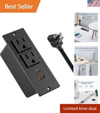 30W USB-C Recessed Power Strip - Sleek Flush Mount Outlet for Desks  Tables