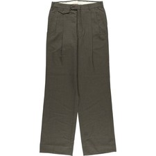 Vintage men's check pattern two-pleat slacks size W31