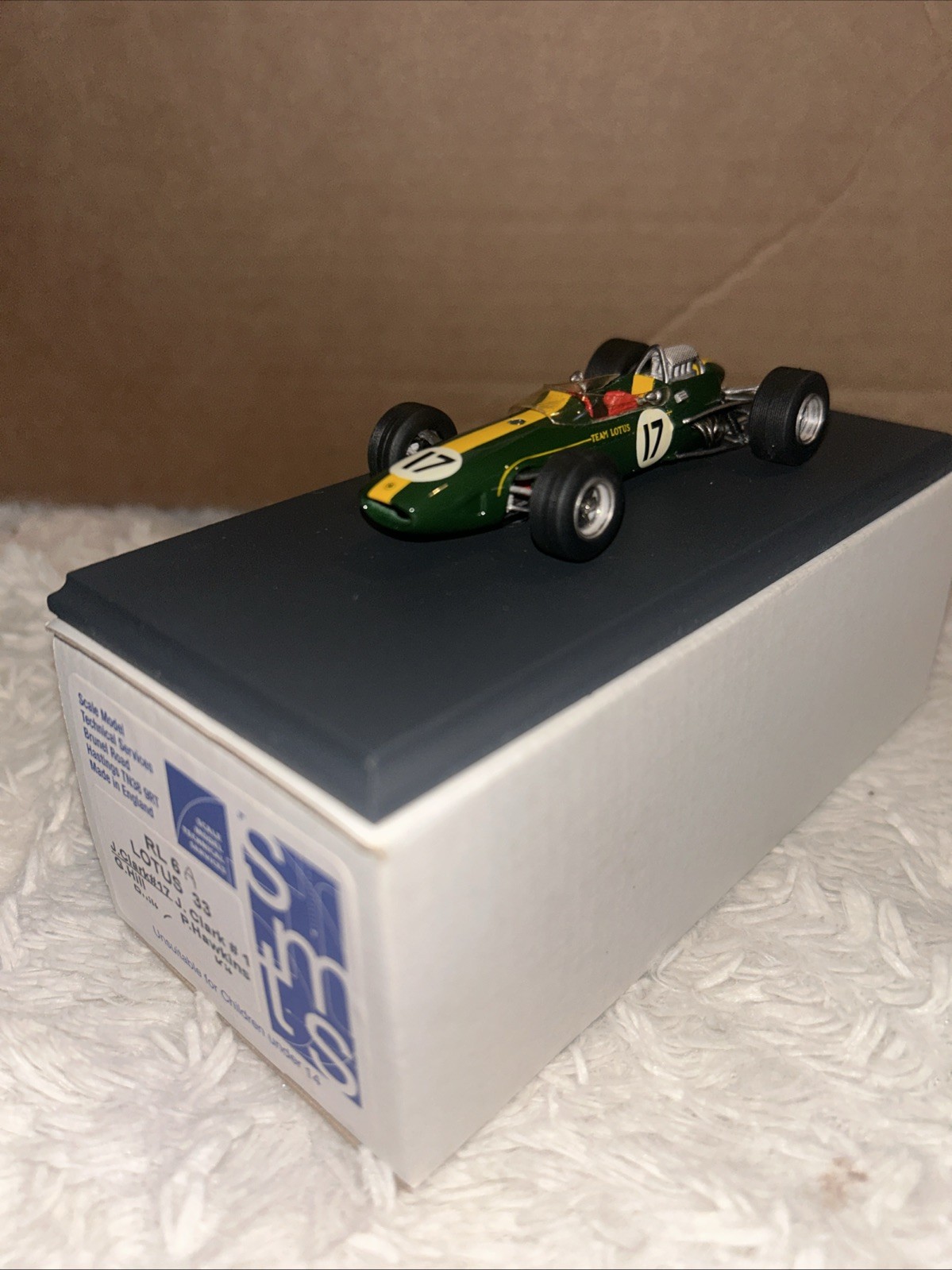 SMTS 1/43 Scale No. 6 - F1 Lotus 33 #17 Jim Clark - Green/Yellow NEW