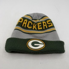 New Era Green Bay Packers Beanie Hat Cap Grey Knit Winter NFL Football OSFM
