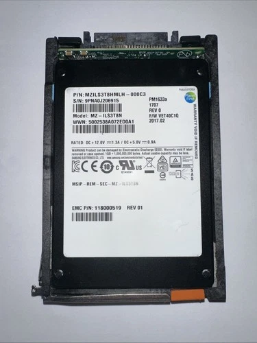 Samsung PM1633a 3.84TB 12Gbps SAS 2.5'' SSD - (MZILT3T8HALS-000C3)