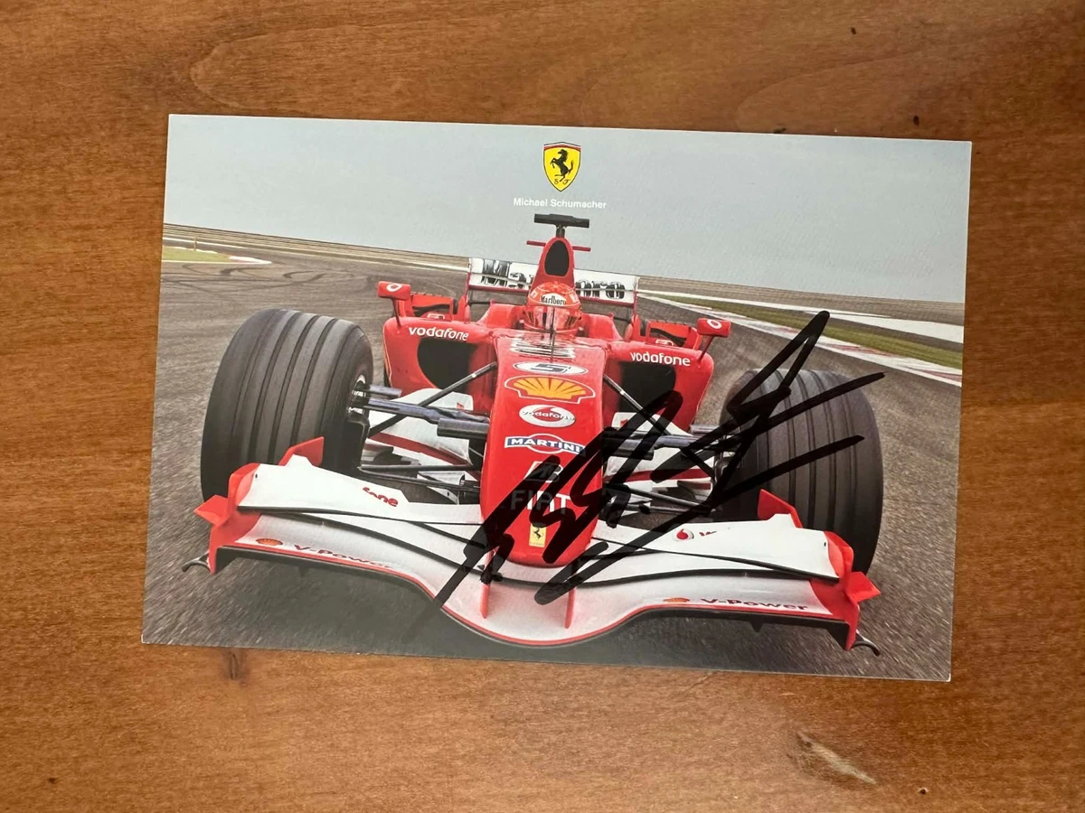 Photo Michael Schumacher Signée à La Main 12×8 – Mercedes F1 – Autographe Original