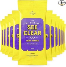 See Clear Original Lens Cleaning Wipes - Pre-Moistened Eyeglass  Screen