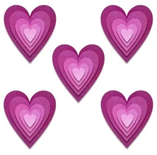 New Sizzix Thinlits Stacked Hearts Tiles 25pk #665858 Retail $20.99 by Tim Holtz