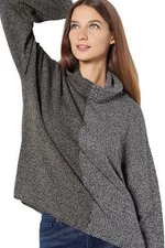 Peace Love World Two Tone Sweater Walnut