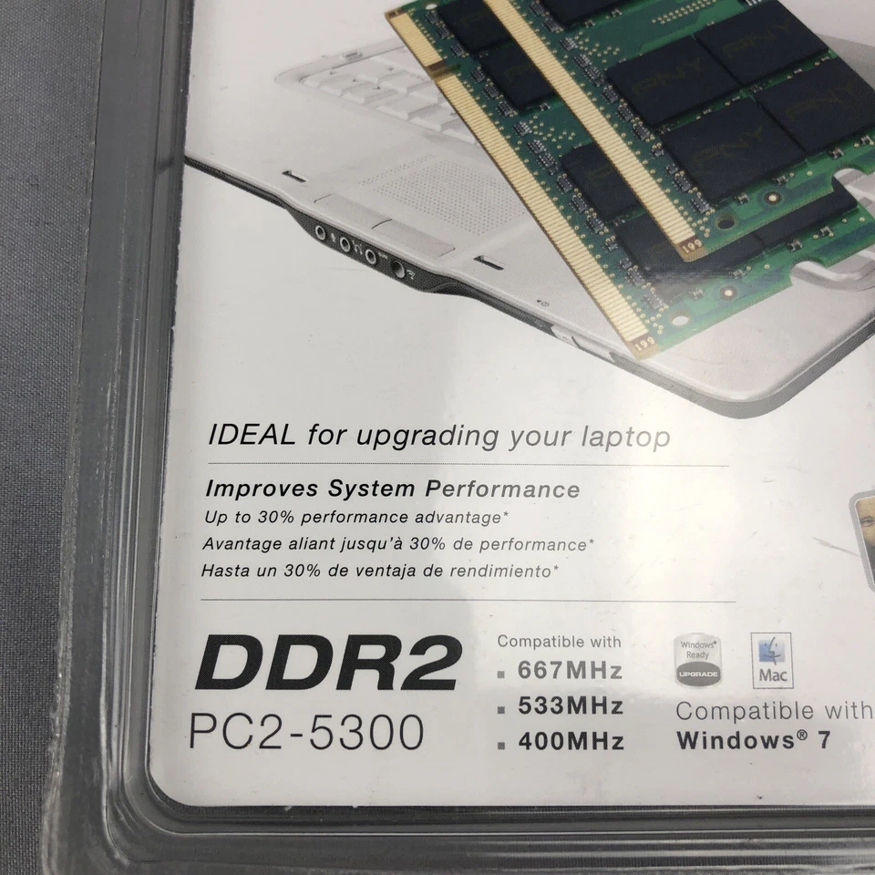 PNY 2GB Memory Kit (2x1GB) DDR2 PC2-5300 667MHz - Image 2 of 4