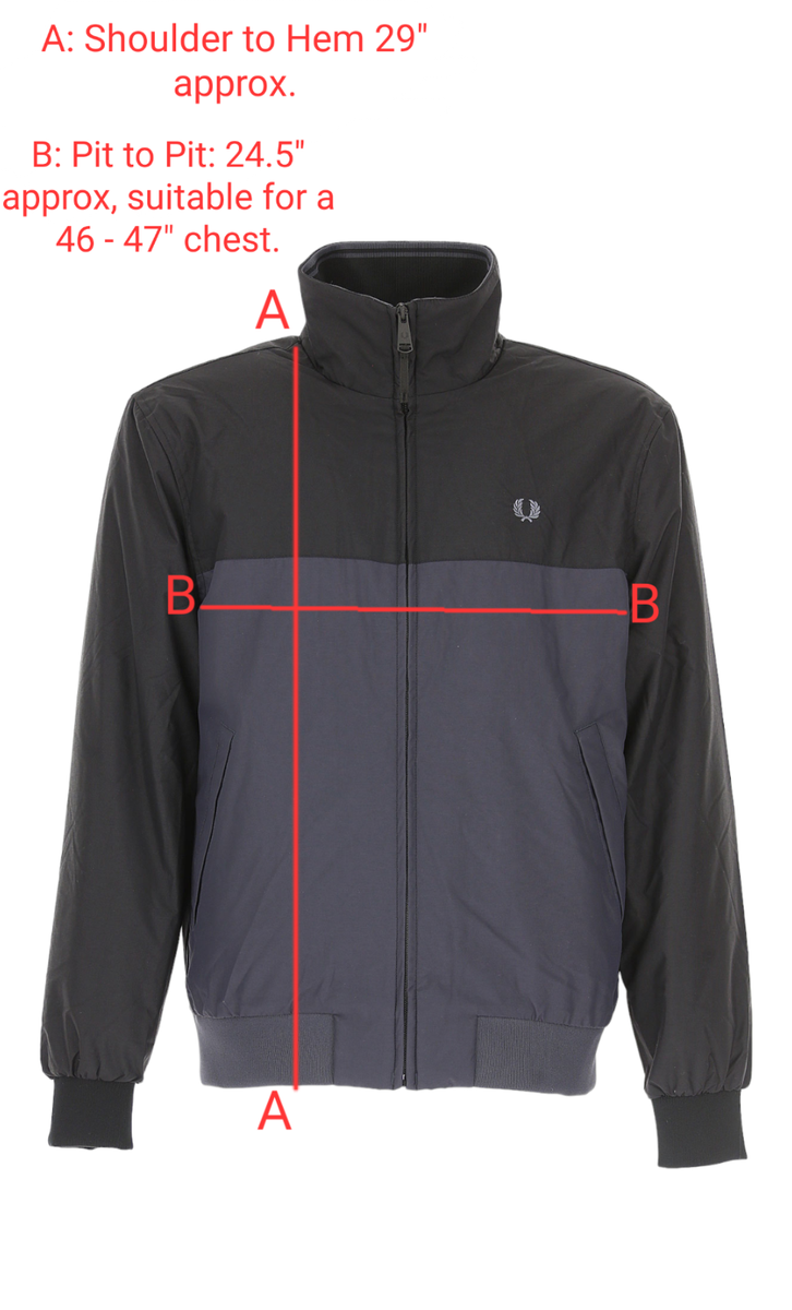 Fred Perry Mens Quilted Brentham Jacket Size UK XL 46 - 47