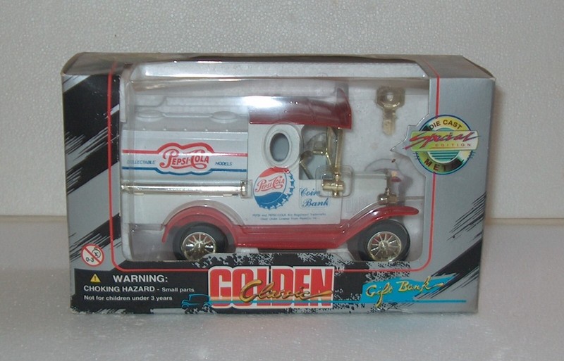 Pepsi Cola Vantage Delivery Truck Coin Bank in box.