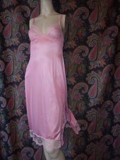 Vintage Warner's Whimsies Pink Lacy Empire Slip Nighty Lingerie 32