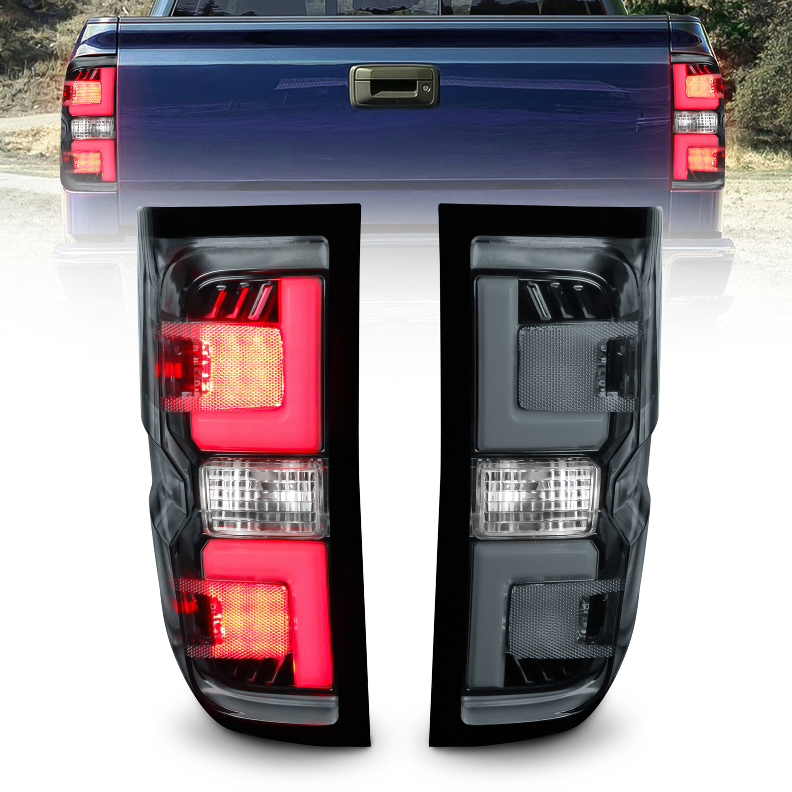 Smoked LED Tail Lights For 14-18 Chevy Silverado 1500 15-19 GMC Sierra  3500HD | eBay