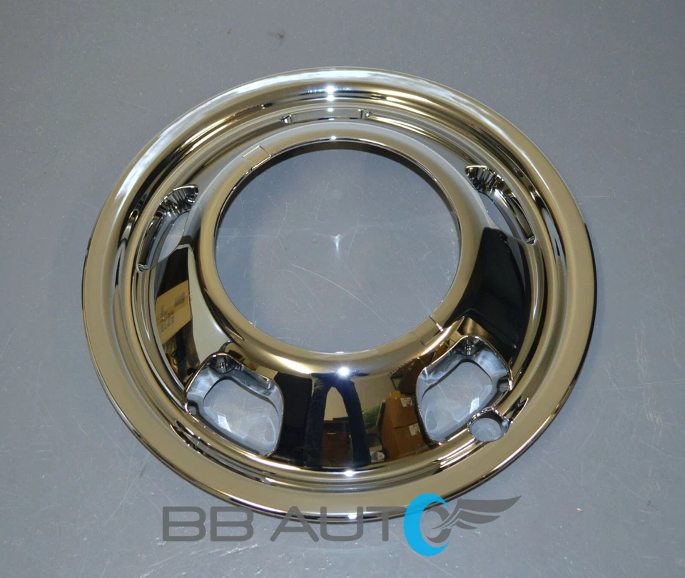 NEW Chrome 17" Front Simulator Wheel Cover for 2003-2017 DODGE RAM 3500 DUALLY - Image 2 of 4