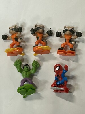 Kinder Joy Surprise Eggs Toys Marvel Spiderman, Hulk, Rocket