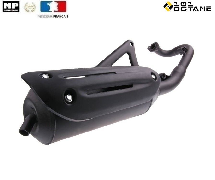 Pot d'échappement SYM Jet EuroX 50 en acier traité contre la rouille thermique