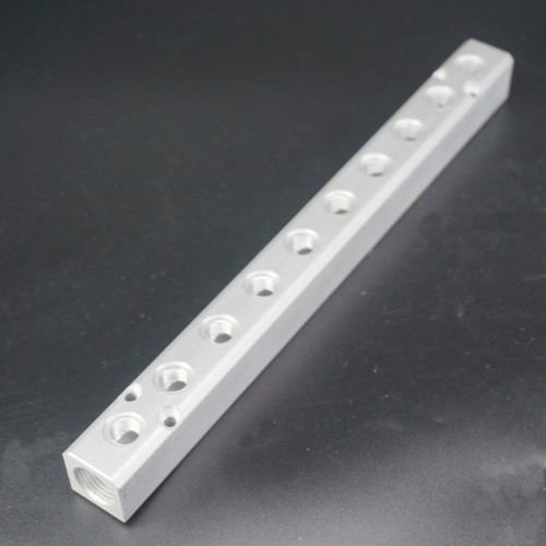 Divisor de bloques colector de aluminio neumático G1/2"" entrada G1/4"" salida 2-10 vías 30x30 mm - Imagen 15 de 19