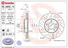 2x BREMBO 09.A905.1X Bremsscheibe für FORD VOLVO