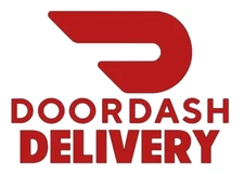 Vinyl Car Decal Sticker - DoorDash Delivery  food taxi door dash meal driver eat