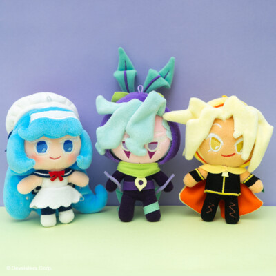 Cookie Run Tower of Adventures Plush Keyring Cream Soda Lemon Zest Kohlrabi