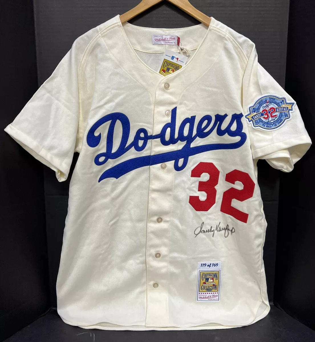 Sandy Koufax Signed Mitchell & Ness Authentic Dodgers Wool Jersey