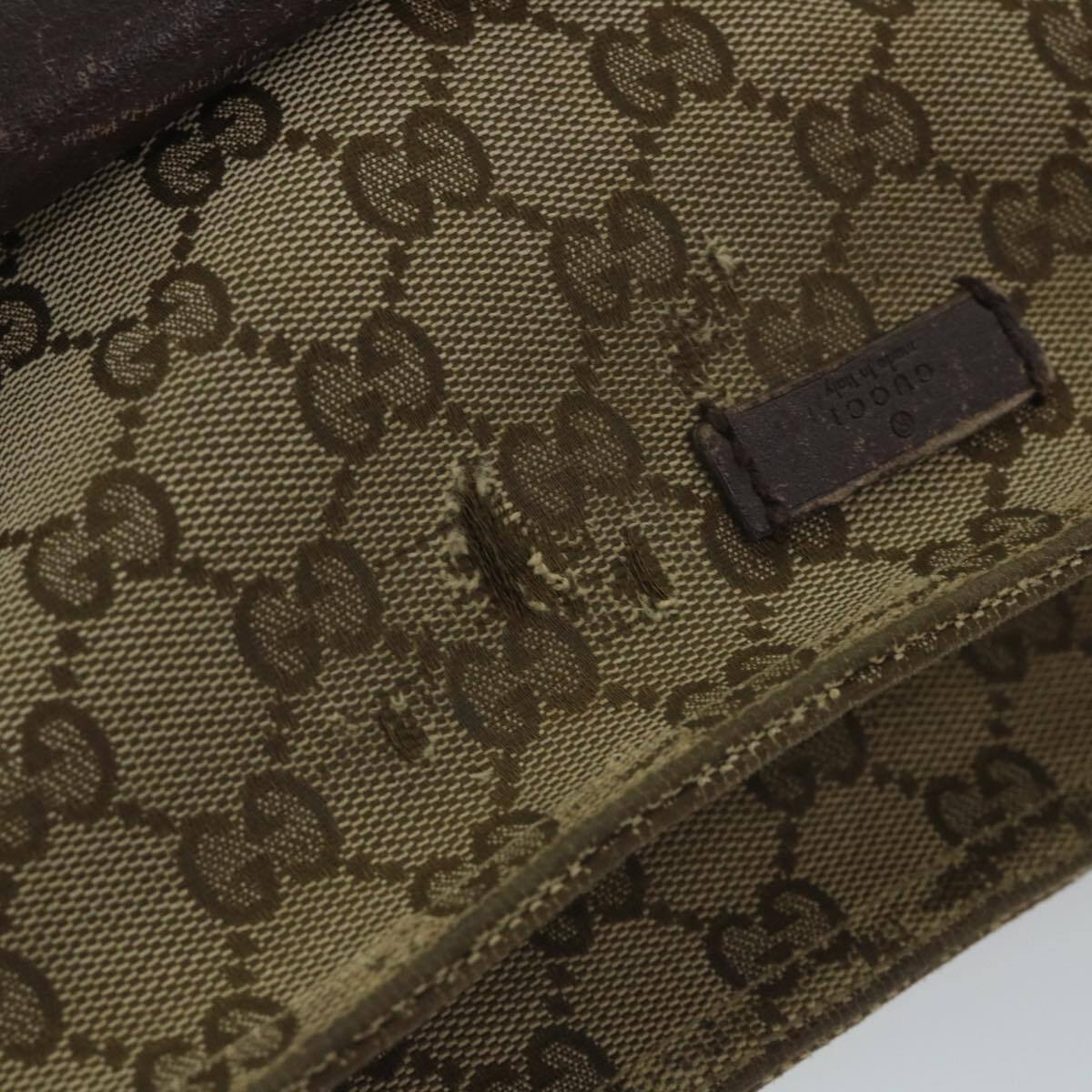 GUCCI GG Canvas Shoulder Bag Beige Brown 256100 Auth bs9239 GUCCI GG Canvas Shoulder Bag Beige Brown 256100 Auth bs9239