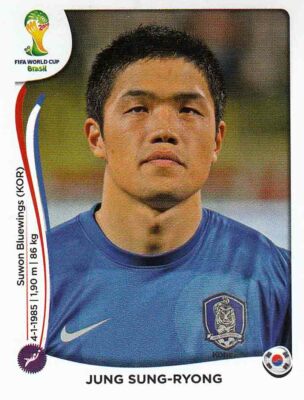 Panini Sticker Fußball WM 2014 Nr. 623 Jung Sung-Ryong Korea Republic Bild NEU