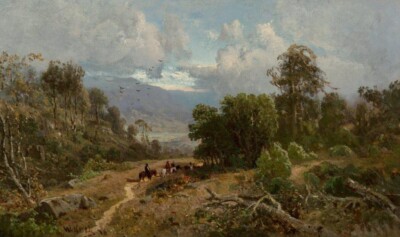 William Keith 1900 Art Print   Russian River Valley Sonoma California Tonalist