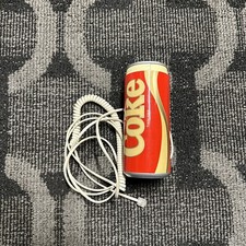 Vintage 1985 Coca Cola Coke Can Shaped Telephone Land Line Phone UNTESTED 6 1/4"
