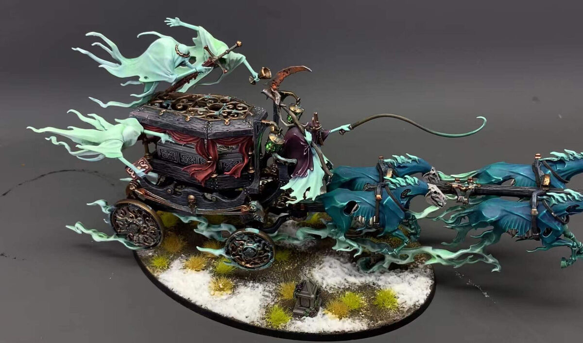 Nighthaunt Black Coach Warhammer Age of Sigmar Painted Army Nighthaunt Black Coach Warhammer Age of Sigmar Painted Army