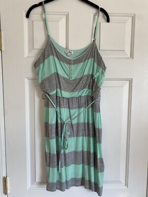 Guess Mint And Grey Striped Mini Dress Size Xl | eBay Guess Mint And Grey Striped Mini Dress Size Xl | eBay