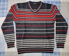 Red and Black Striped Sweater
