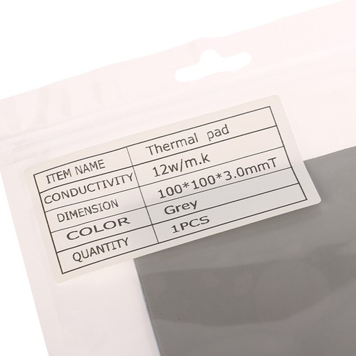 100x100mm Thermal Pad GPU CPU Heatsink Cooling Conductive Silicone Pad - Afbeelding 7 van 32