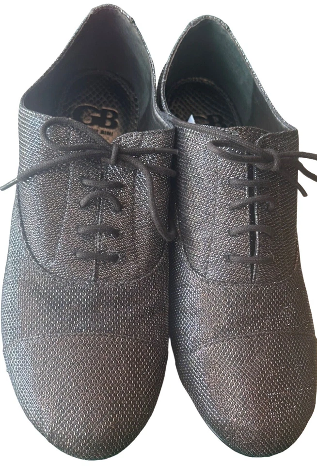 GB Gianni Bini Glittery Flat Heel Leather Sole Dress Shoes Women's Size 9.5M - Image 2 of 4